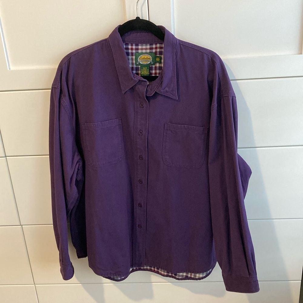 Women’s Cabela’s flannel lined shirt jacket 2XL Regular